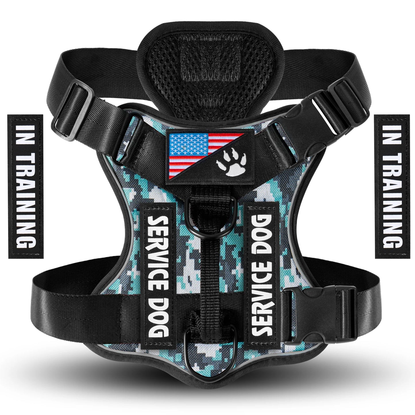 PawGuard Reflective Service Dog Vest Harness