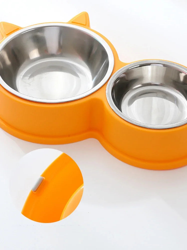 Stainless Steel Double Pet Bowl