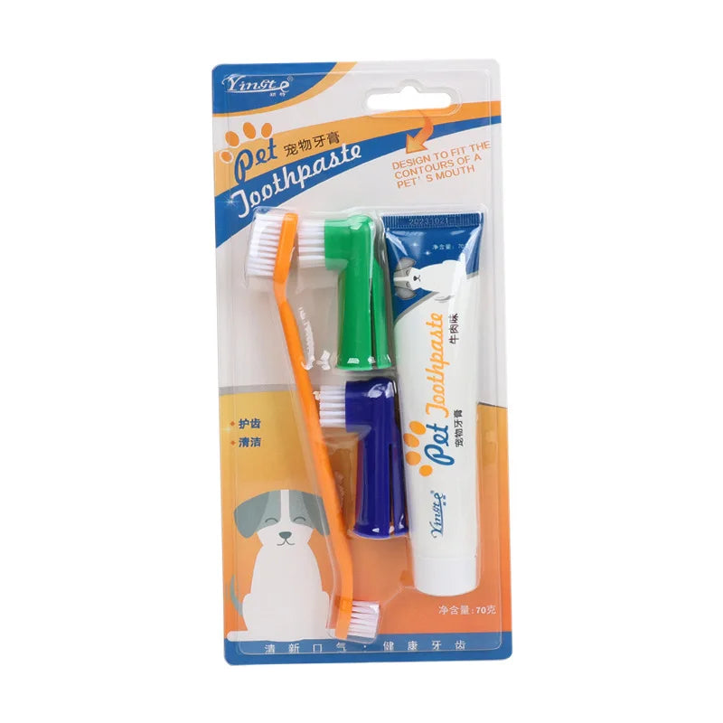 FreshPaws Pet Toothpaste and Toothbrush Set