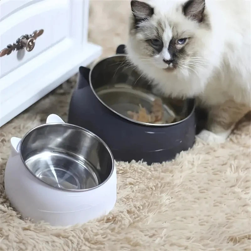 15° Tilted Stainless Steel Pet Bowl