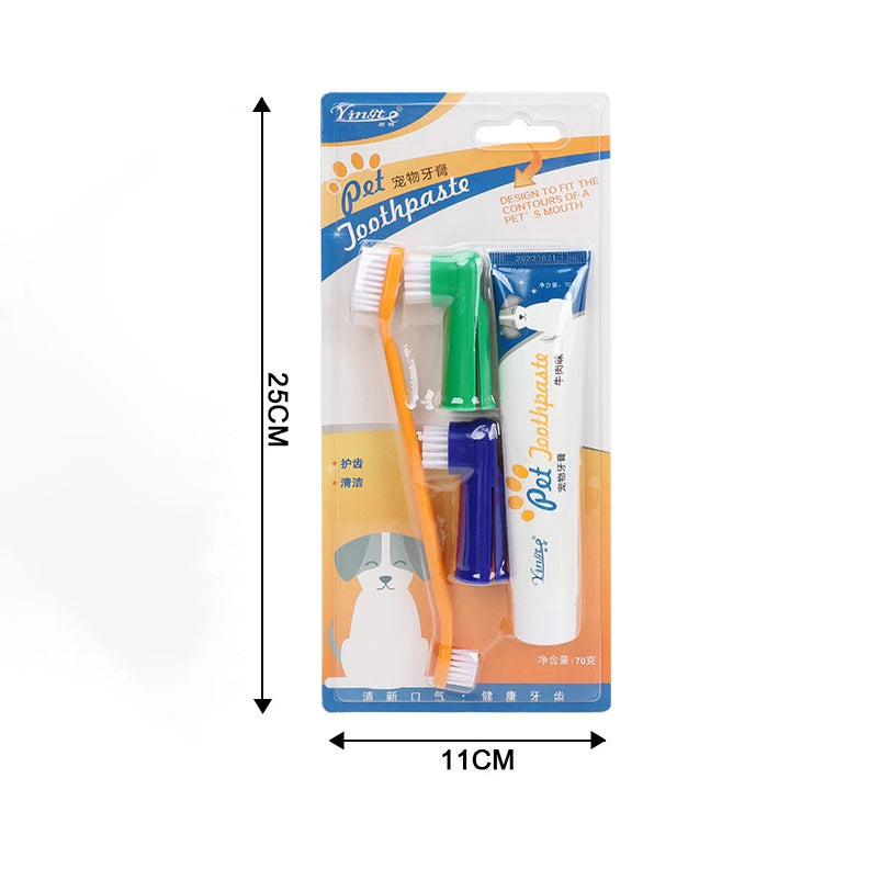 FreshPaws Pet Toothpaste and Toothbrush Set