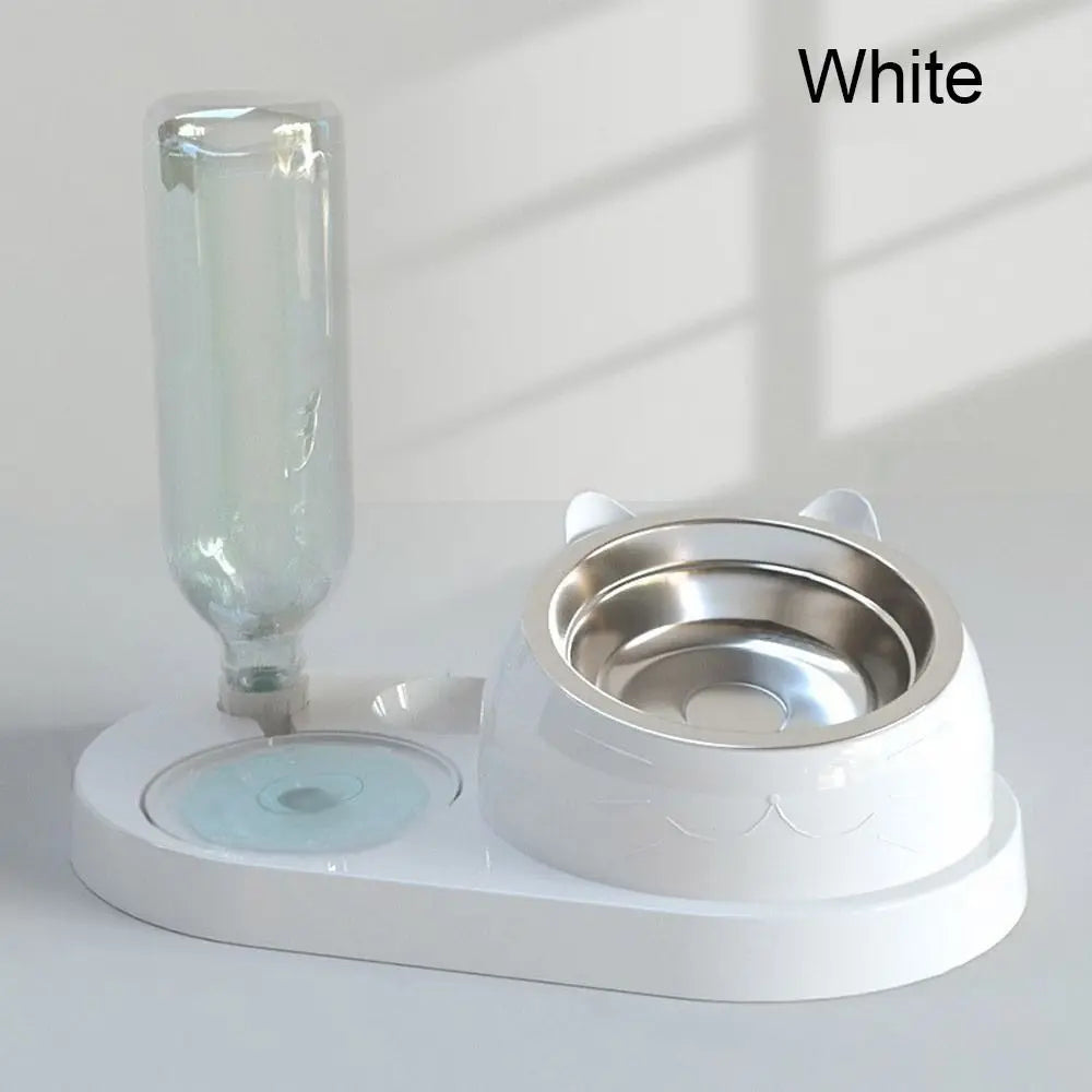 2-in-1 Cat Bowl Water Dispenser