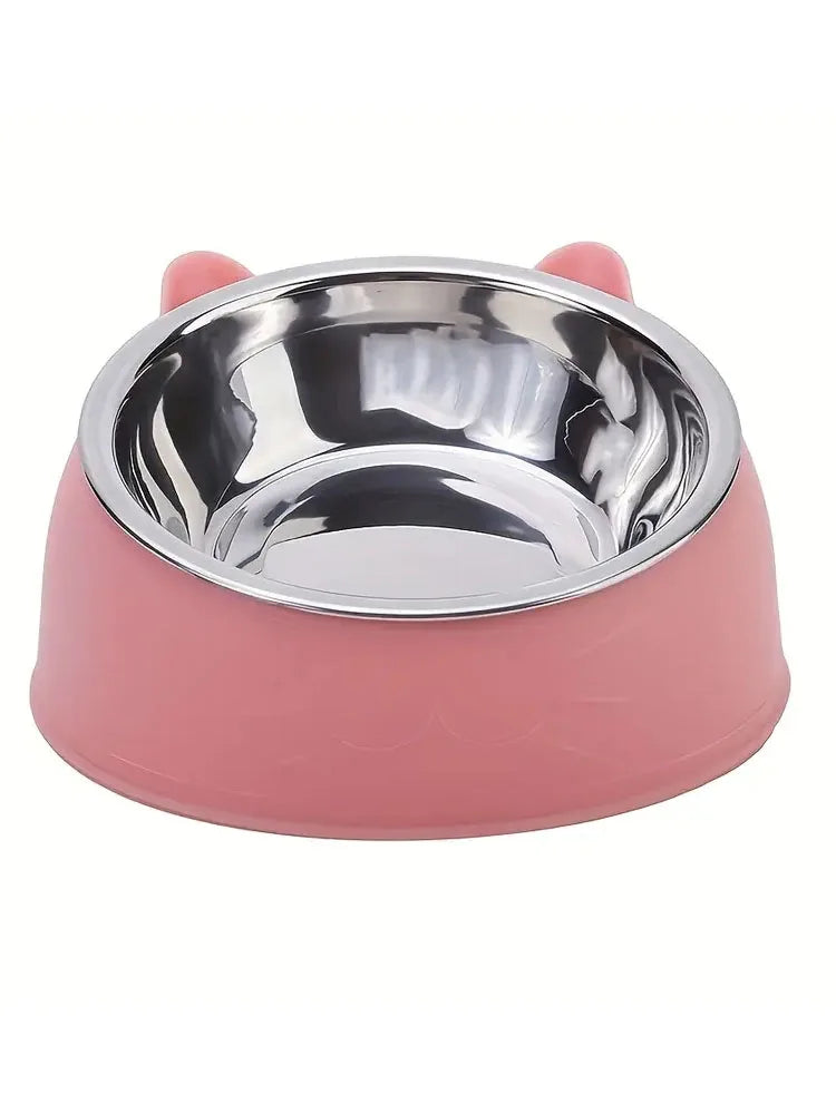 15° Tilted Stainless Steel Pet Bowl