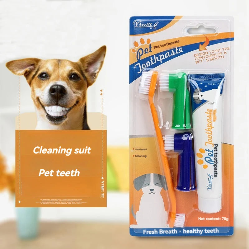 FreshPaws Pet Toothpaste and Toothbrush Set