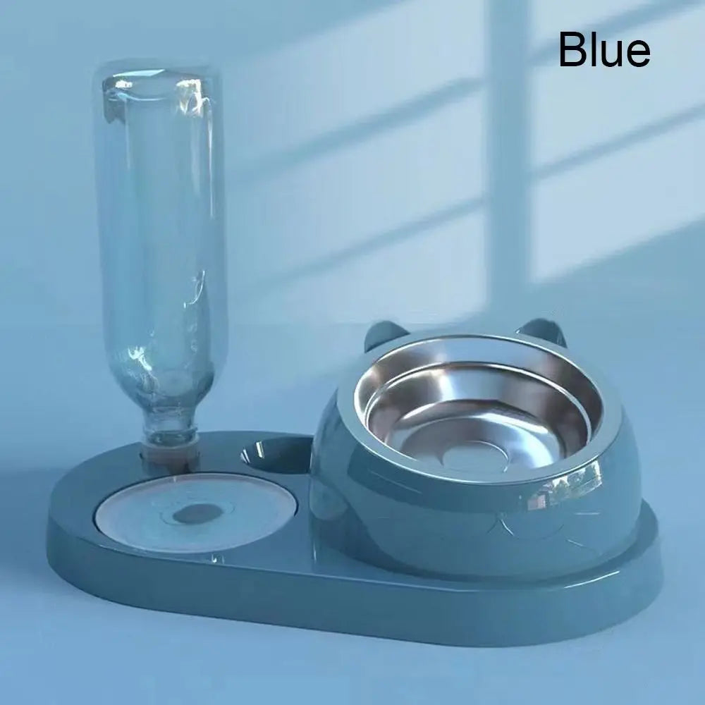 2-in-1 Cat Bowl Water Dispenser