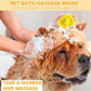 Dog Bath Brush Silicone Pet Shampoo Brush Soap Dog Scrubber