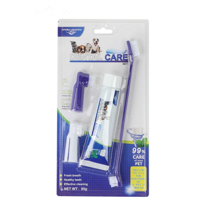 FreshPaws Pet Toothpaste and Toothbrush Set