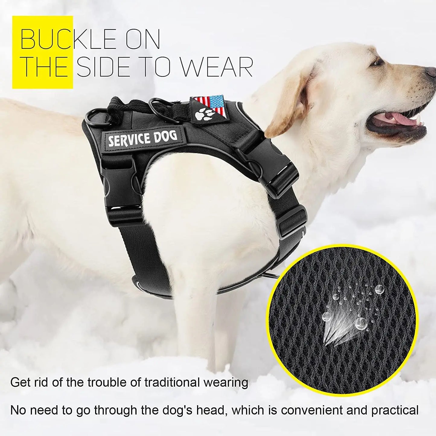 PawGuard Reflective Service Dog Vest Harness